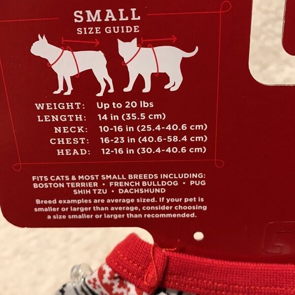 Wondershop Size Small Pet Pajamas- up to 20 pounds - Picture 2 of 5